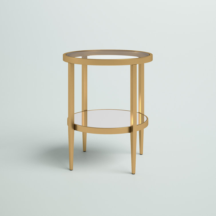 Mercury Row® Barbara 23.63'' Tall Glass End Table & Reviews Wayfair